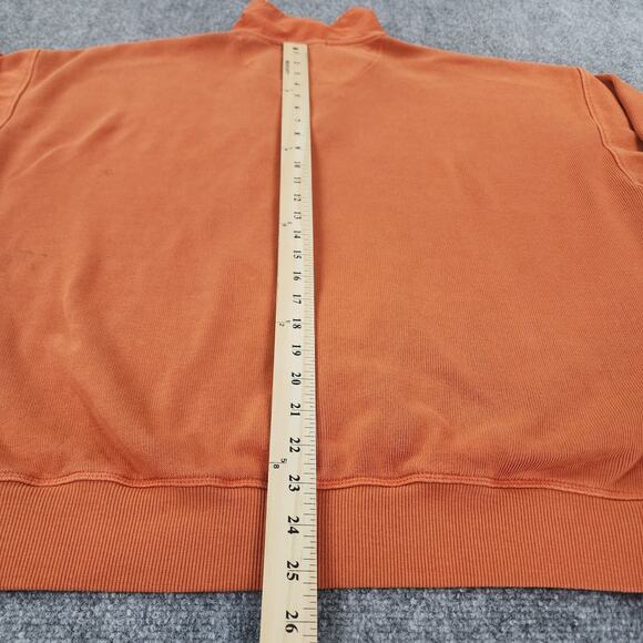 Tommy Bahama Pullover Sweater Mens Large Orange 1/4 Zip Relax Coastal Casual - Picture 7 of 16